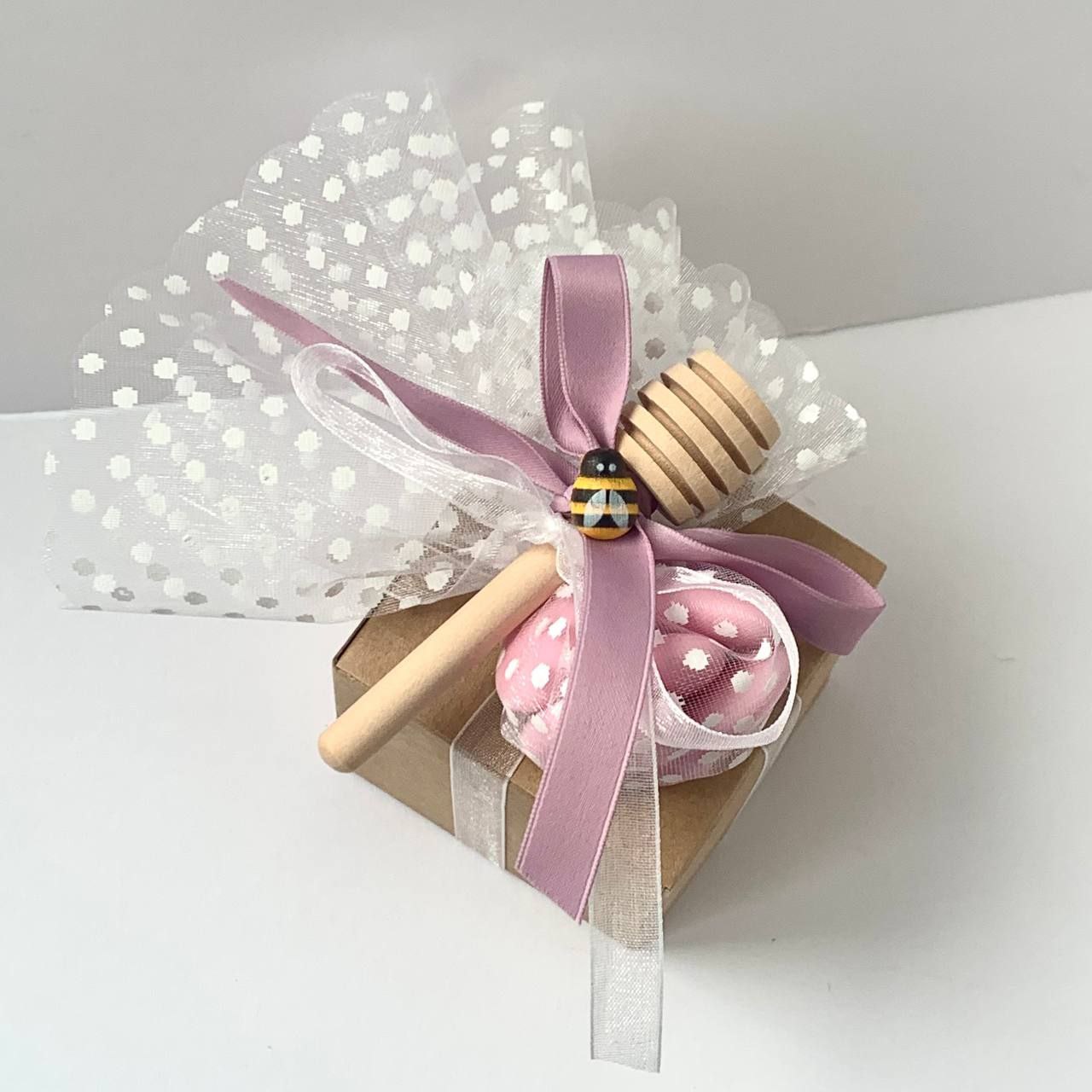 Faveur de première communion pour les filles. Pot de miel de fleurs sauvages artisanal 50g-140g-250g, étiquette personnalisable.