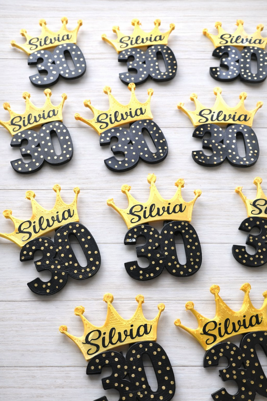 Bomboniere 30 compleanno 30 anni birthday calamite con nome personalizzabile