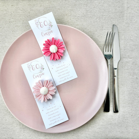 Baptism favor with natural wooden pencil, personalized engraving