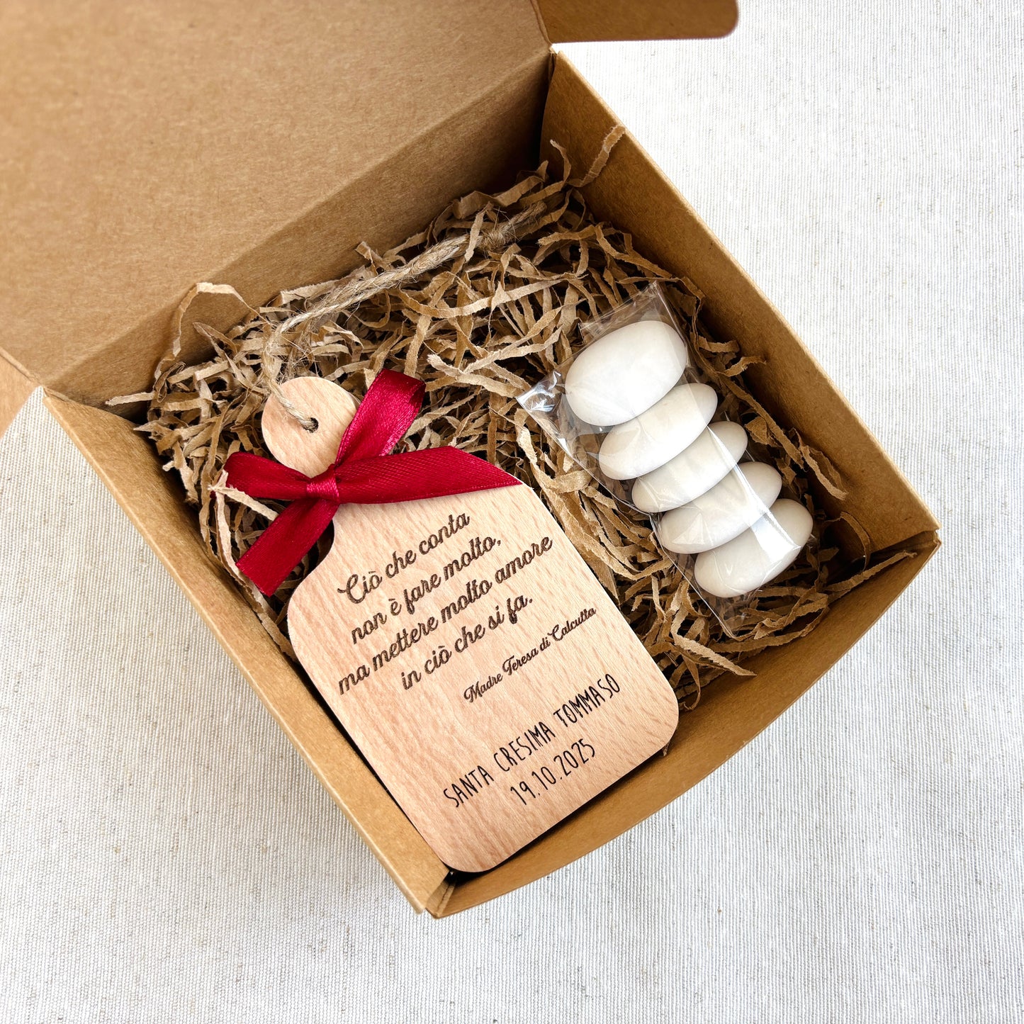 Baptism Favor Mini Bottle Opener in Beech Wood with Little Prince Theme