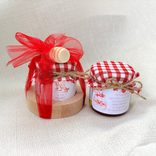 Wedding Favor Jar of artisanal wildflower honey 50 gr-140gr-250 gr, gold and pink color, customizable label