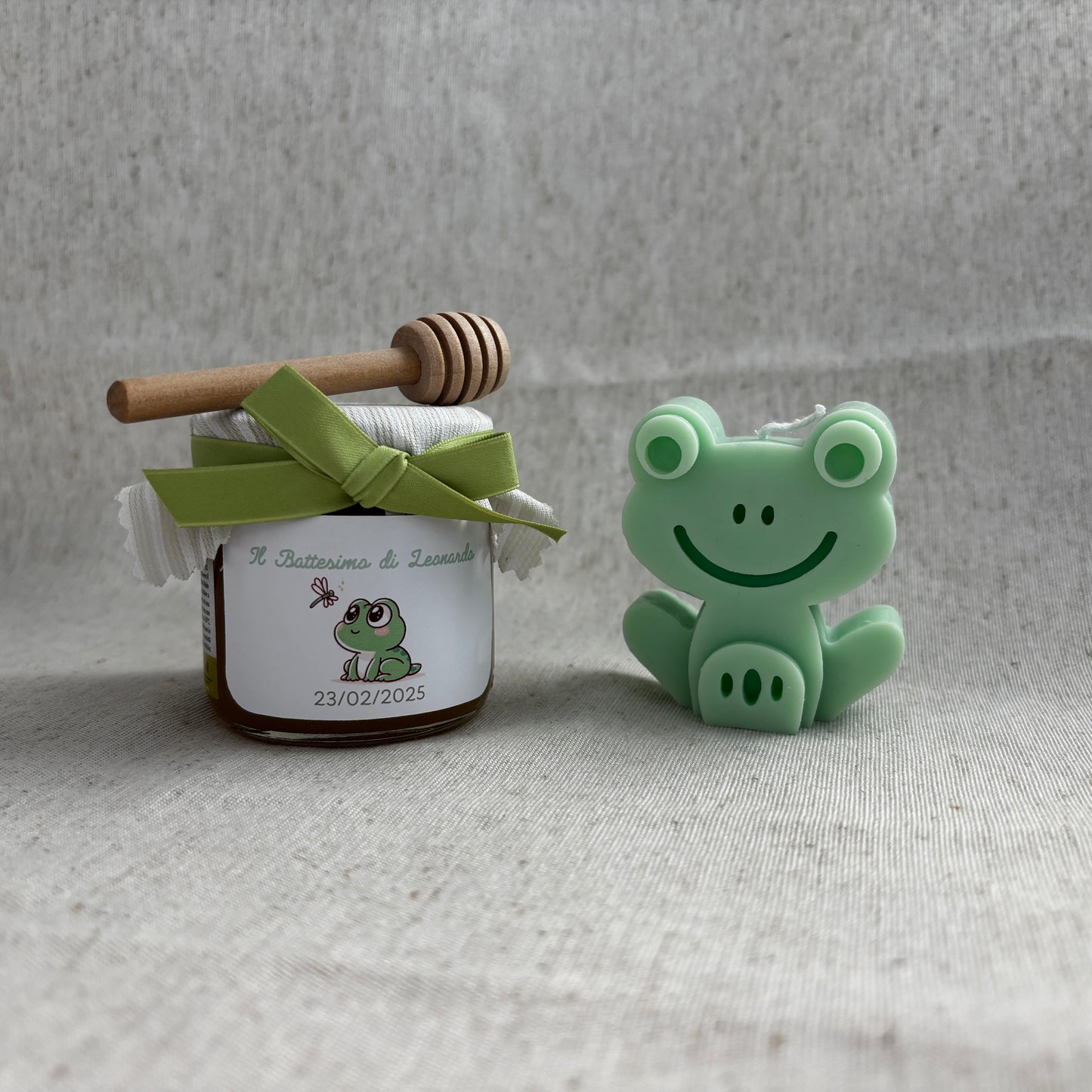 Baptism favor Little Prince themed box with 140g honey and scented cloud candle or essence burning wafers