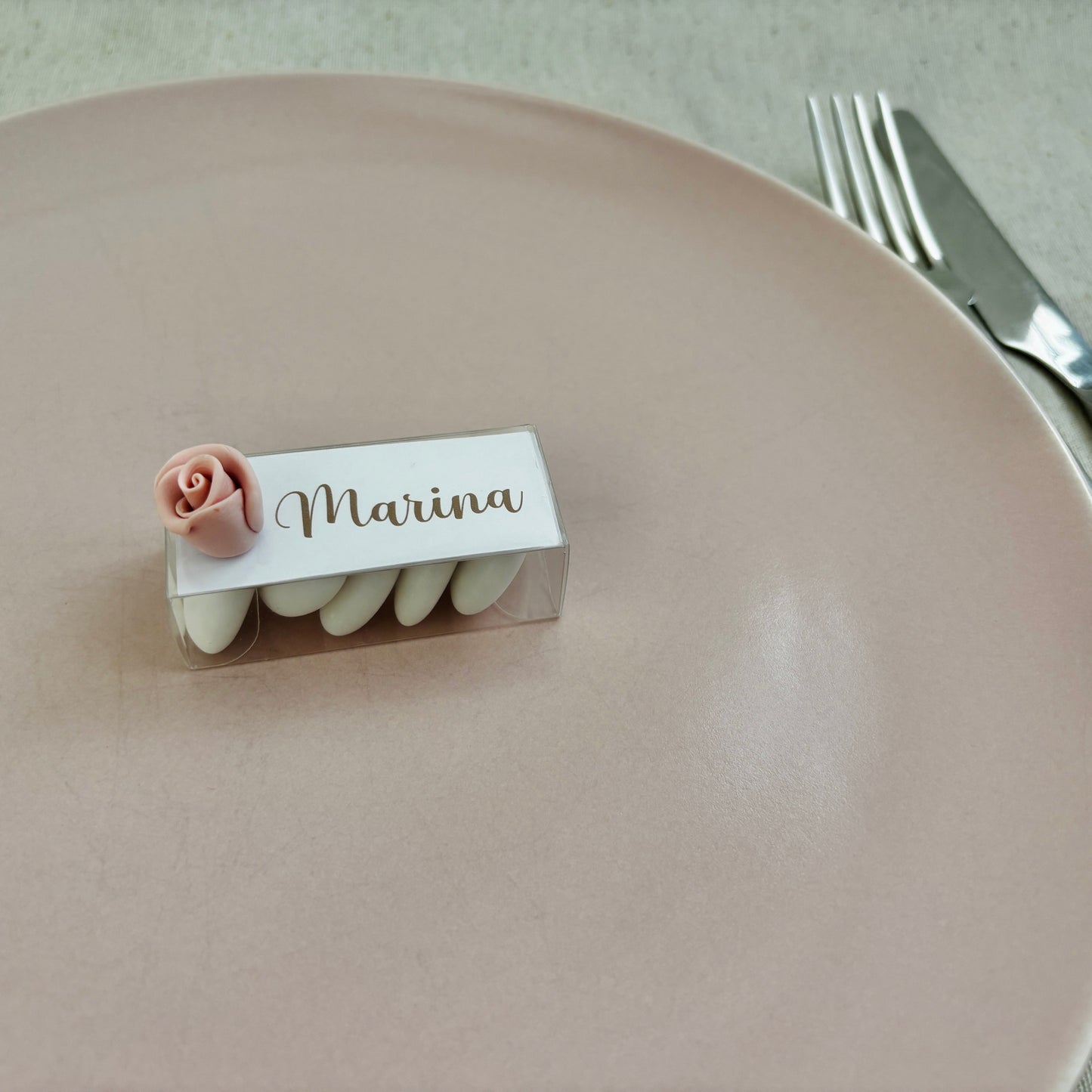 Baptism favor with natural wooden pencil, personalized engraving