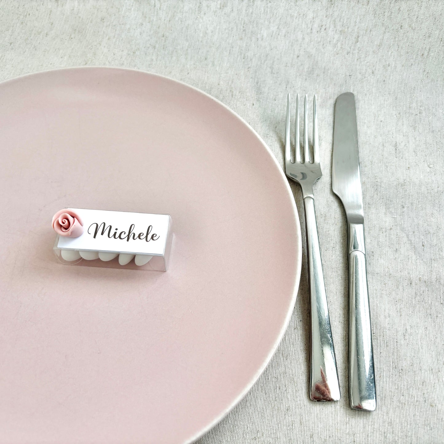 Baptism favor with natural wooden pencil, personalized engraving