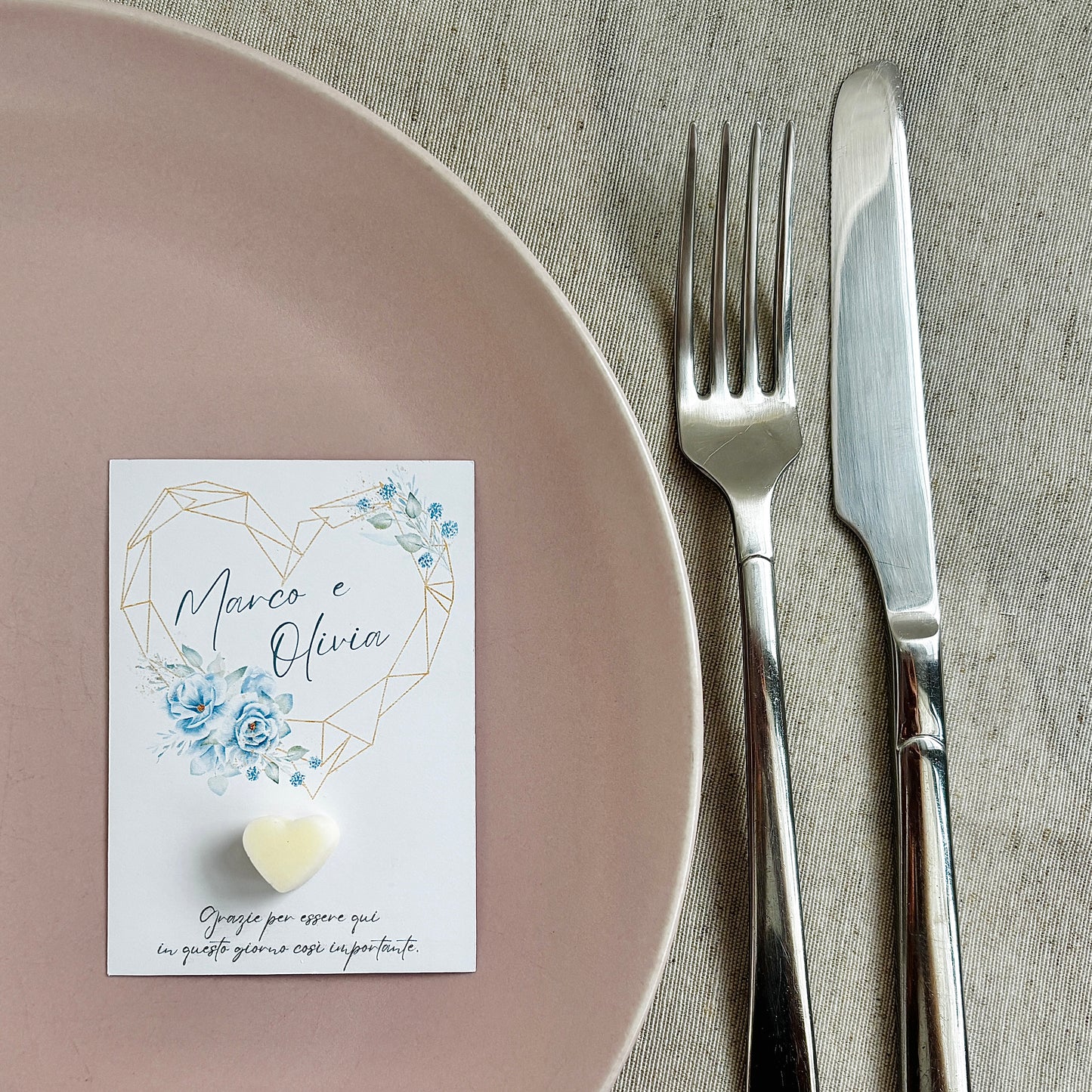 Baptism favor with natural wooden pencil, personalized engraving