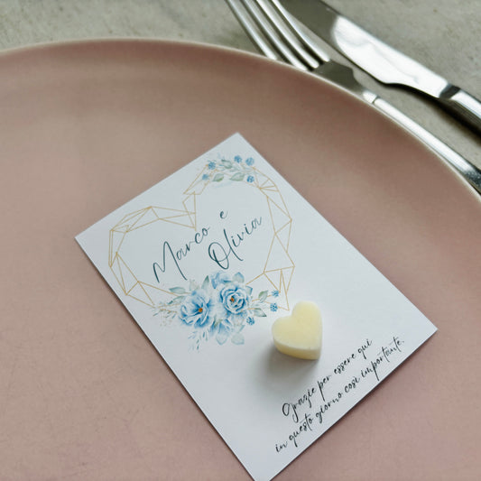 Baptism favor with natural wooden pencil, personalized engraving