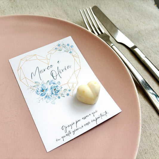 Baptism favor with natural wooden pencil, personalized engraving