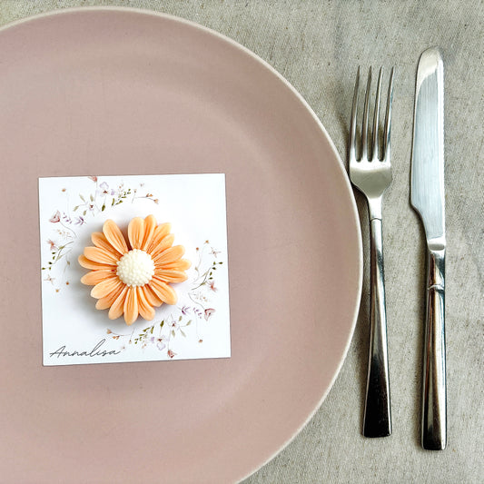 Baptism favor with natural wooden pencil, personalized engraving