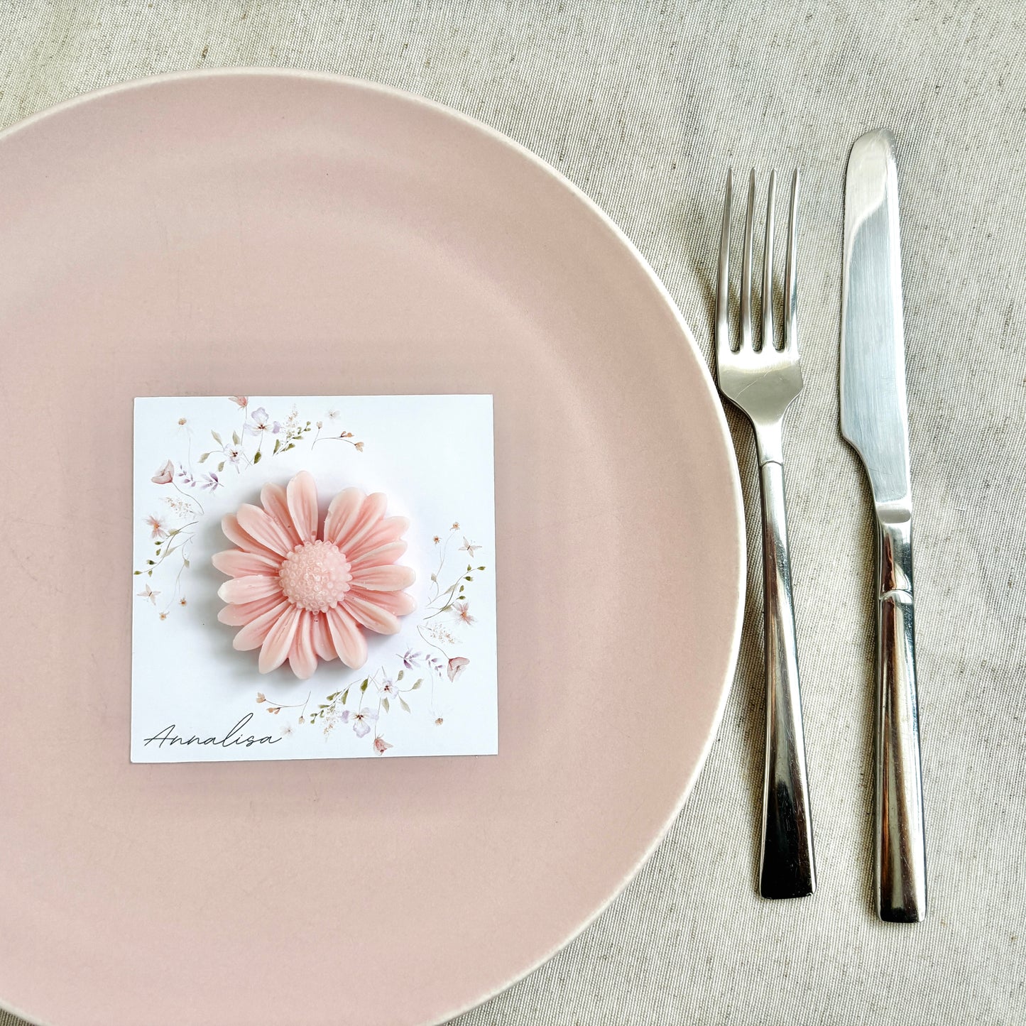 Baptism favor with natural wooden pencil, personalized engraving