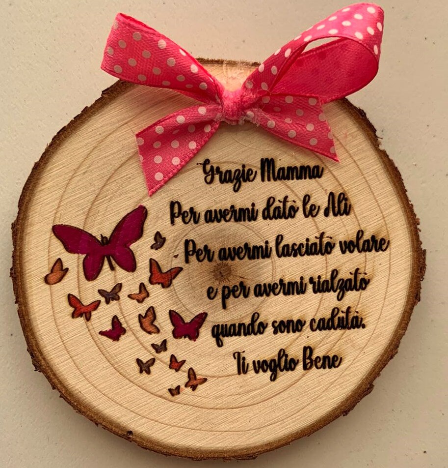 MOTHER'S DAY customizable wooden log mom mother's day diameter 10cm