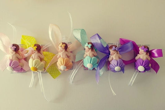 GIRLS IN FIMO favors birth baptism events anniversaries