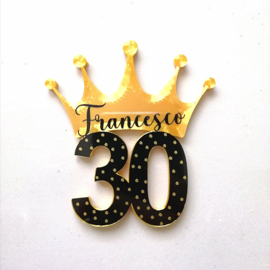 30th birthday favors 30th birthday magnets with customizable name