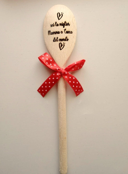 Cucchiaio Legno festa della MAMMA mother's day mum gift