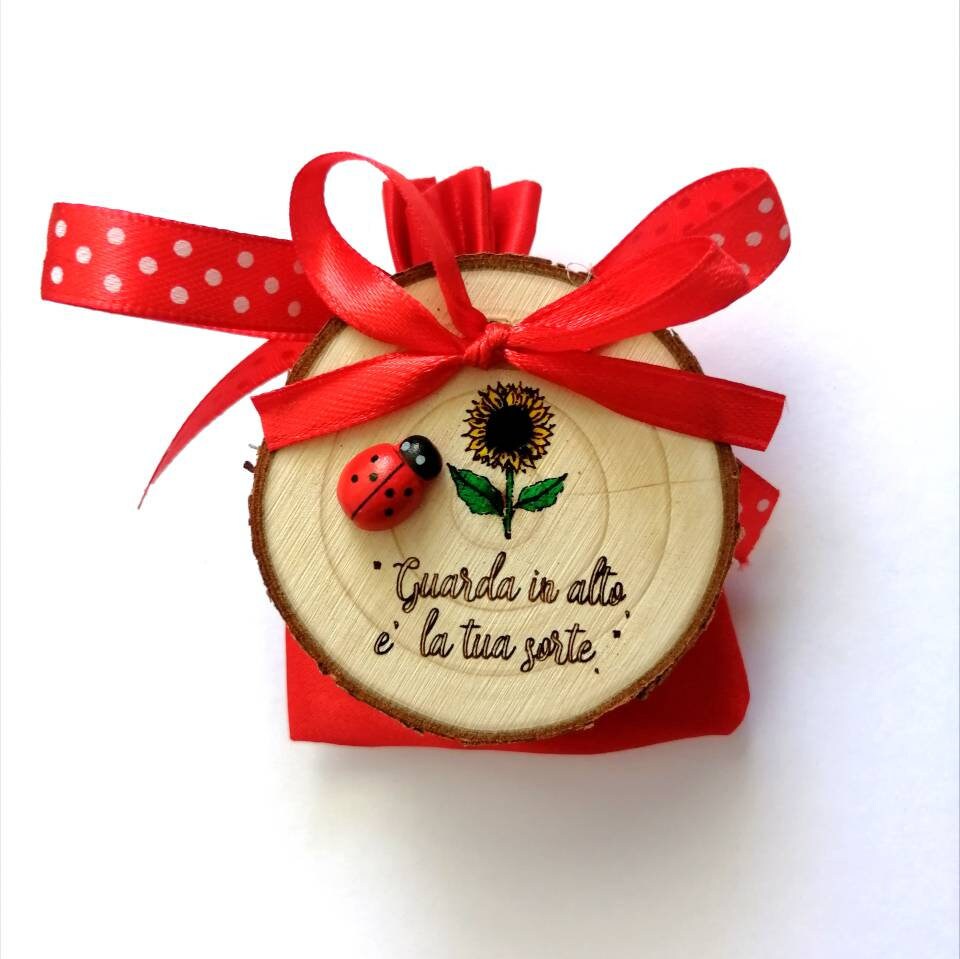 Cadeaux de fin d'études Aimant en bois DEGRÉ fait main gravure personnalisée diamètre 5cm-7cm