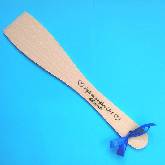 Idée cadeau FÊTE DES PÈRES, louche en bois avec gravure personnalisée fête des pères