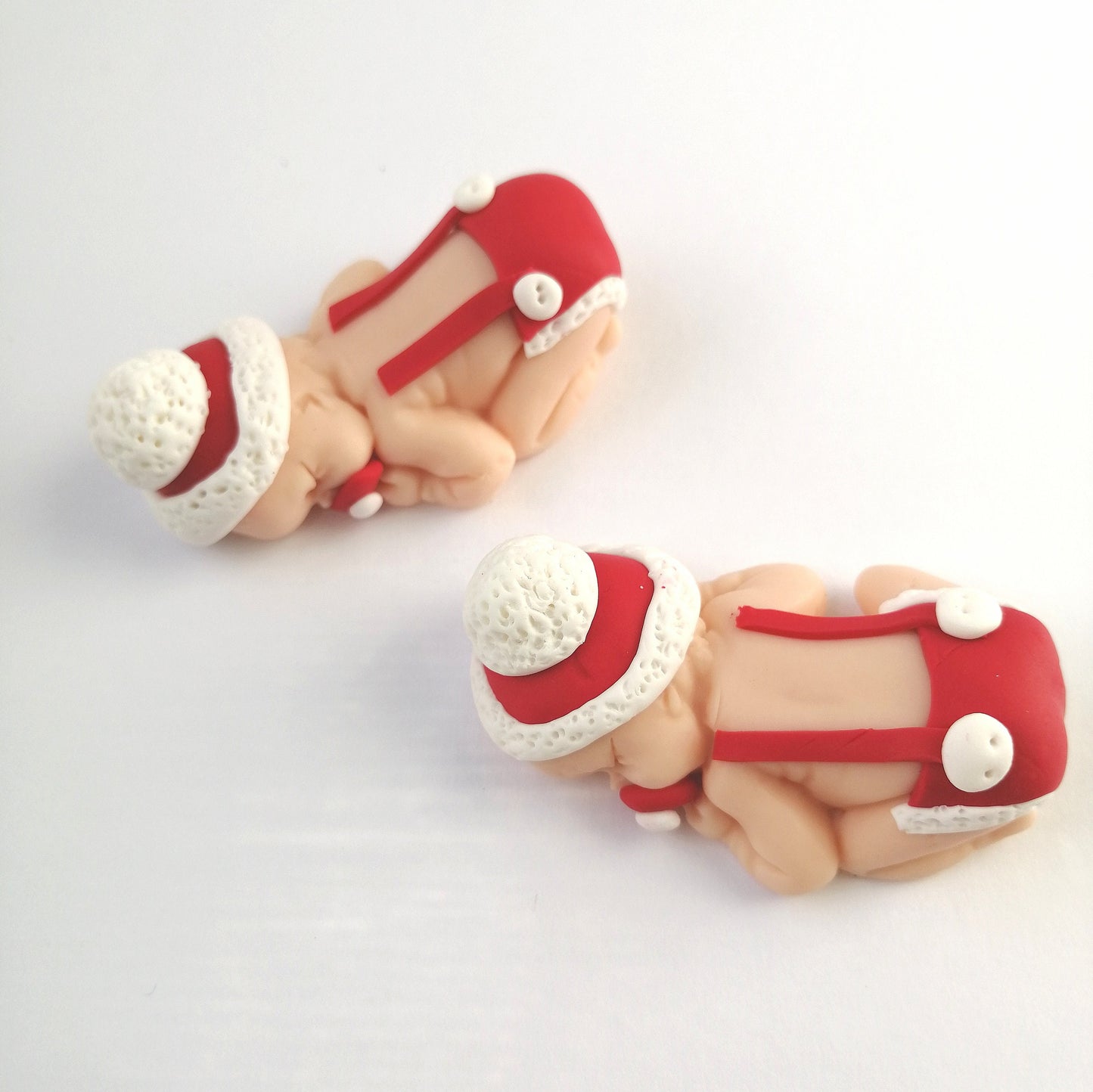 Birth/baptism favor for baby in fimo Christmas Santa Claus Christmas Noel hat
