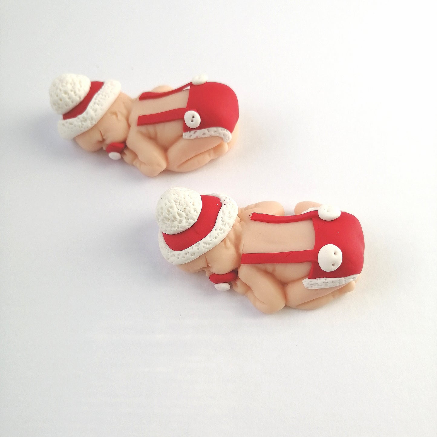 Birth/baptism favor for baby in fimo Christmas Santa Claus Christmas Noel hat