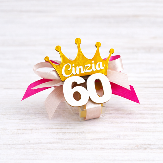 Bomboniere 60 compleanno 60 anni birthday calamite con nome personalizzabile
