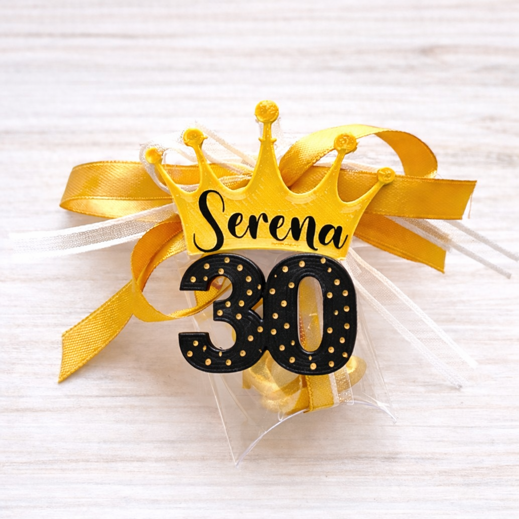 Bomboniere 30 compleanno 30 anni birthday calamite con nome personalizzabile