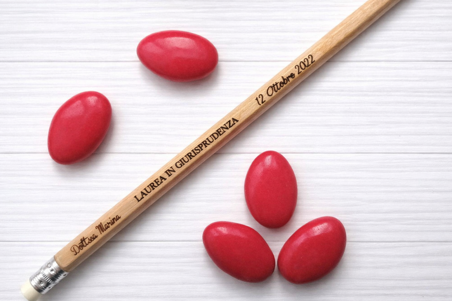 Marque-page personnalisable+ Crayon pour l’obtention du diplôme, Crayon gravé