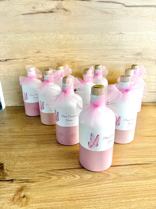 Bomboniera Orcio con Olio EVO Pugliese da 100 ml, 250 o 500ml con etichetta personalizzabile con confetti