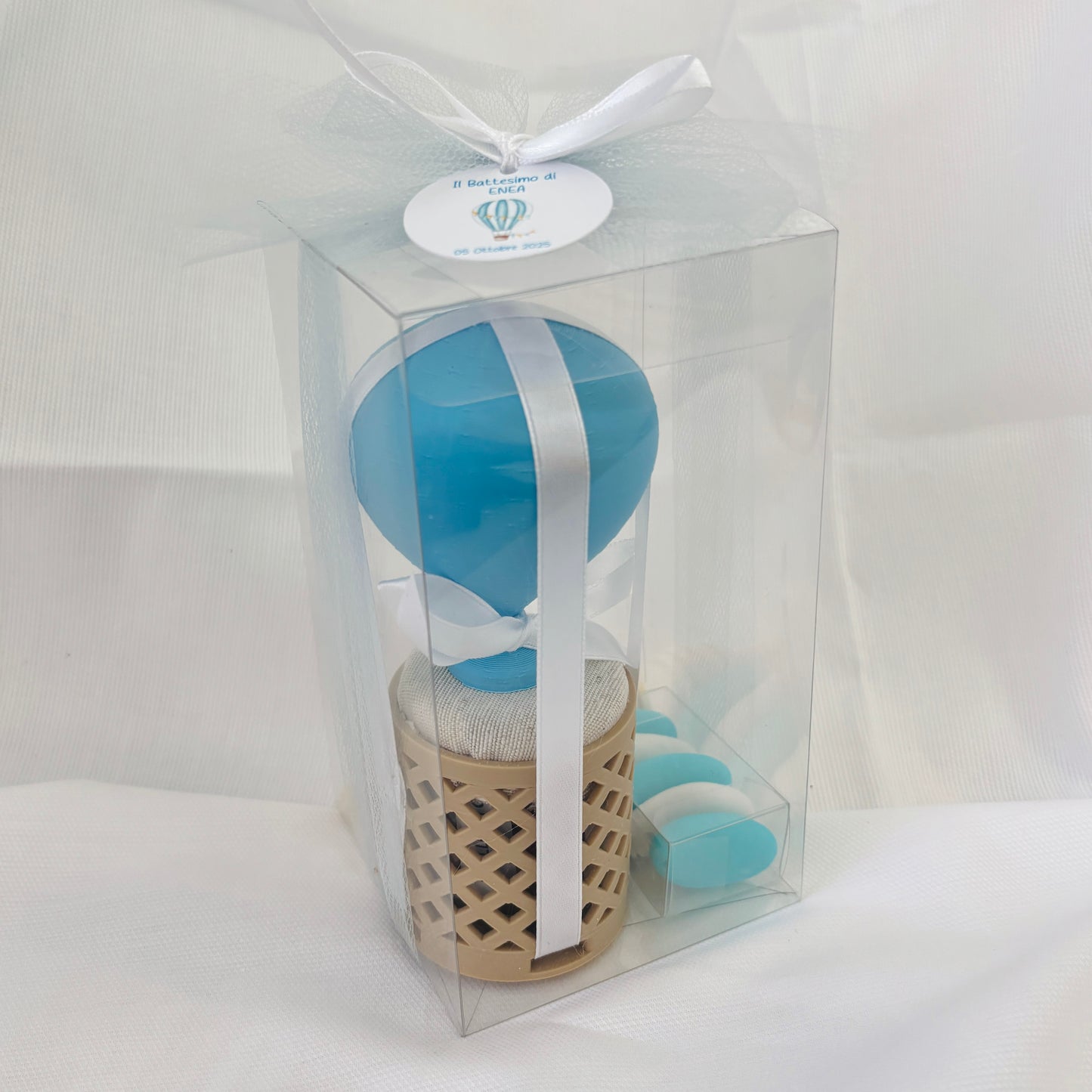 Baptism favors for baby boy LITTLE PRINCE Jar of artisanal wildflower honey 50 gr - 140gr - 250gr, customizable light blue label