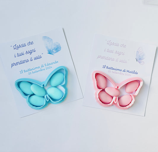 Butterfly cookie cutter, cutter, baptism favor, placeholder, birth, birthday, customizable cookie cutter