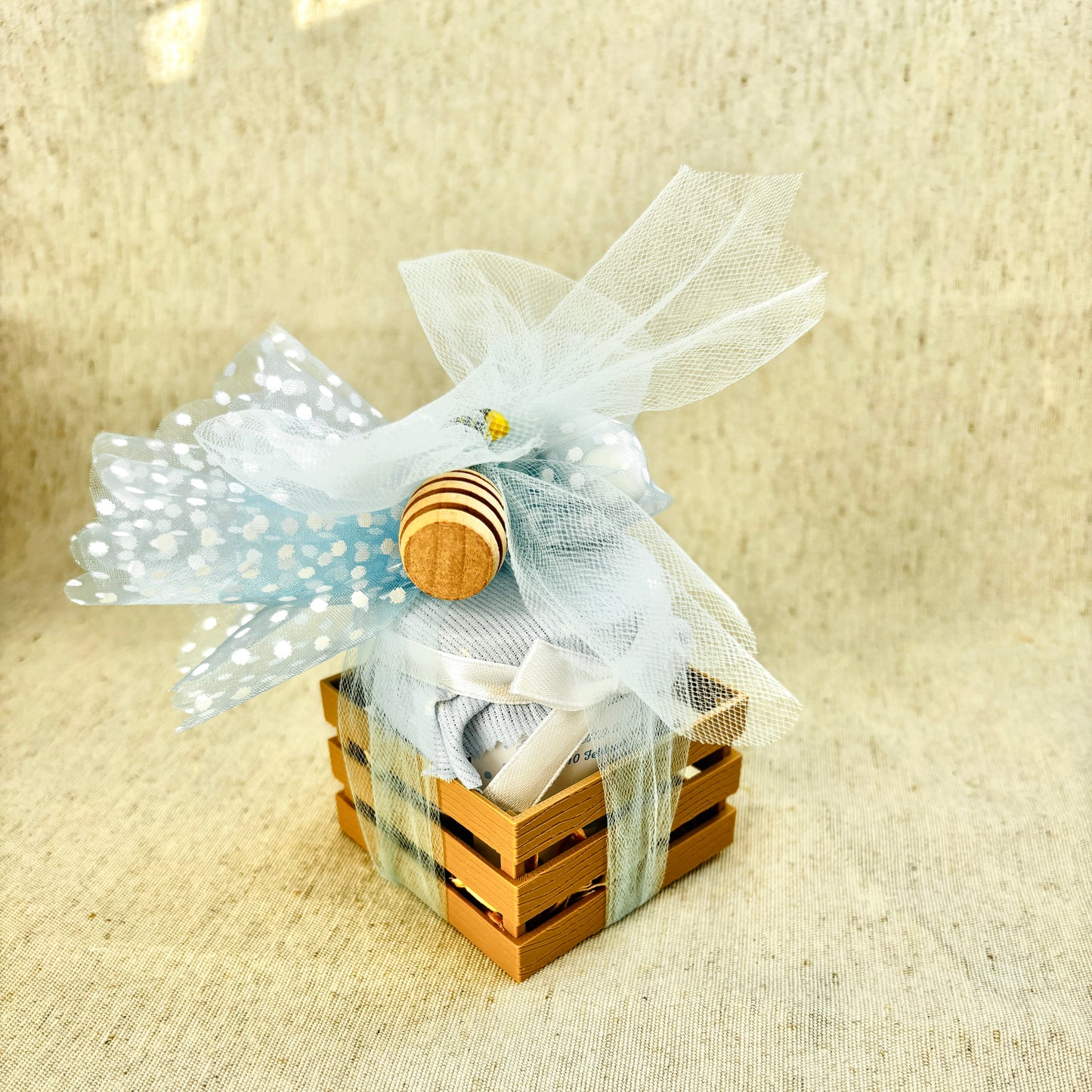 Wedding Favor Jar of artisanal wildflower honey 50 gr-140gr-250 gr, gold and pink color, customizable label