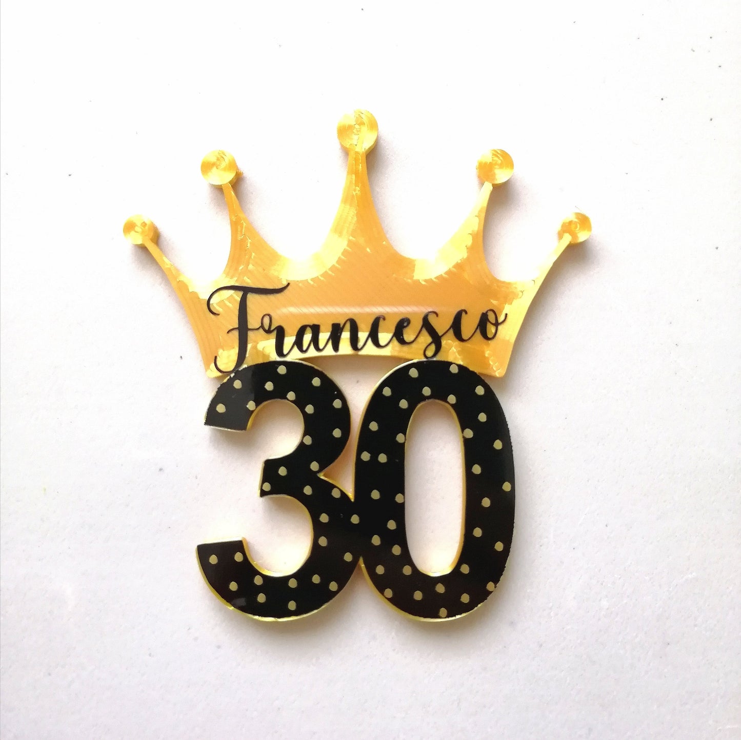 Le 30e anniversaire favorise des aimants du 30e anniversaire avec un nom personnalisable