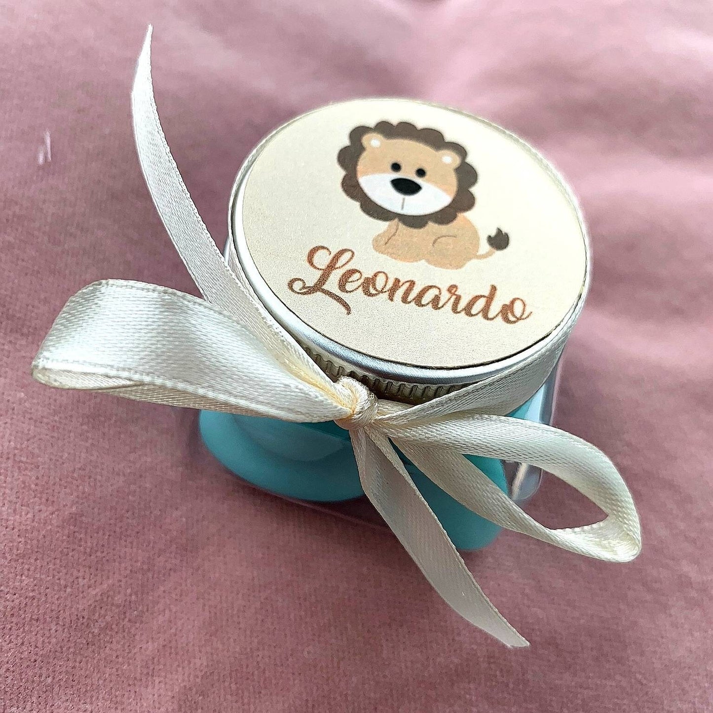 Plexiglass confetti holder with nameplate and personalized design 5cm x 5cm Birth Baptism Birthday