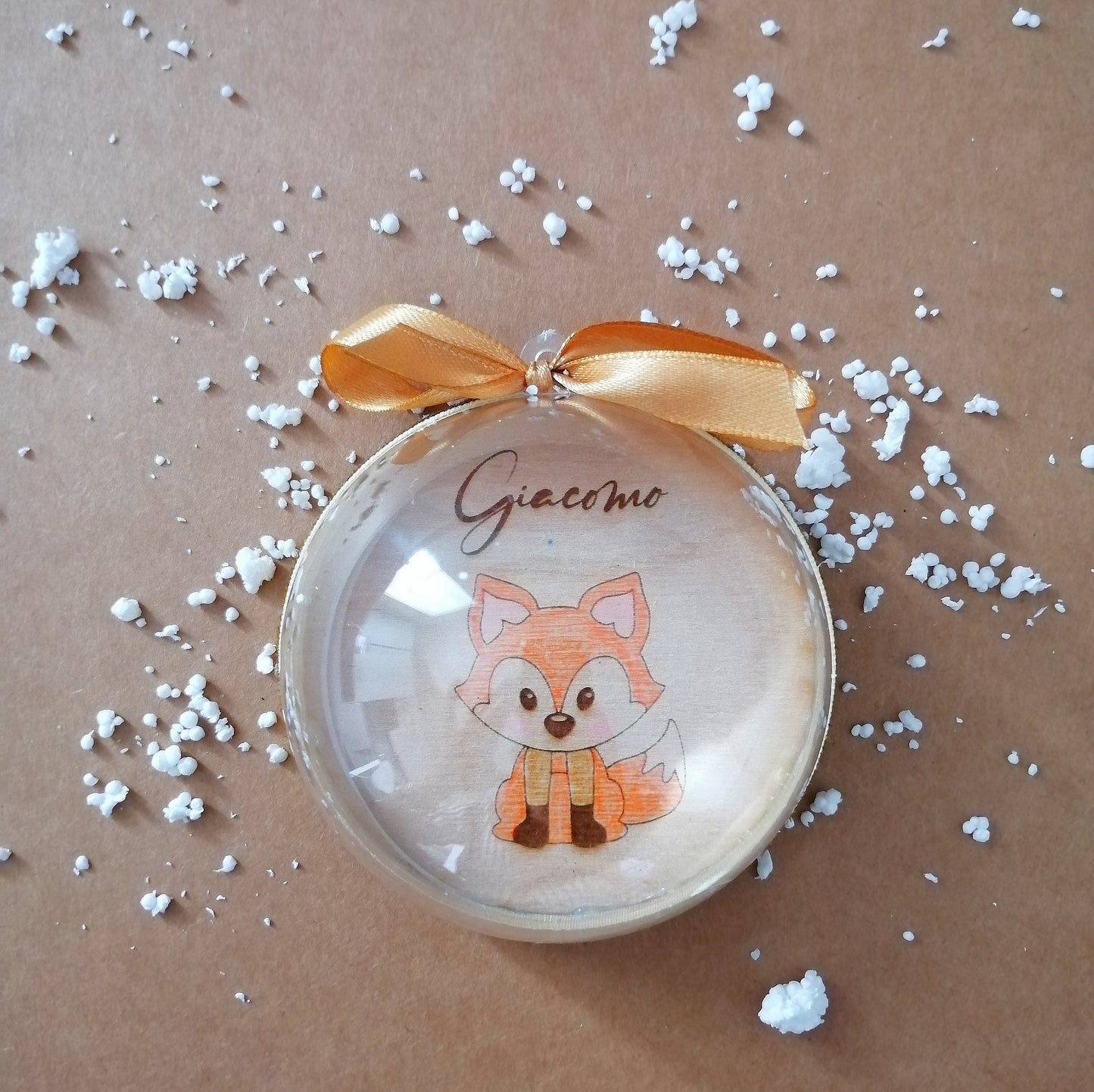 LITTLE PRINCE Christmas bauble 8cm Christmas decoration sphere, personalized plexiglass tree decorations